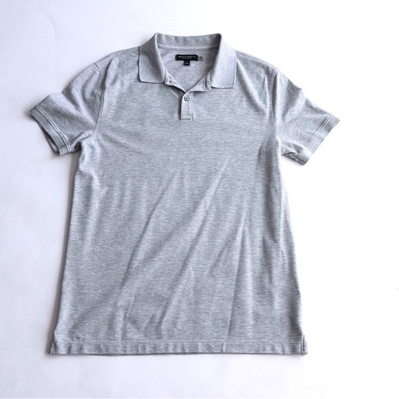 NWOT BANANA REPUBLIC GRAY POLO SHIRT - Picture 1 of 6